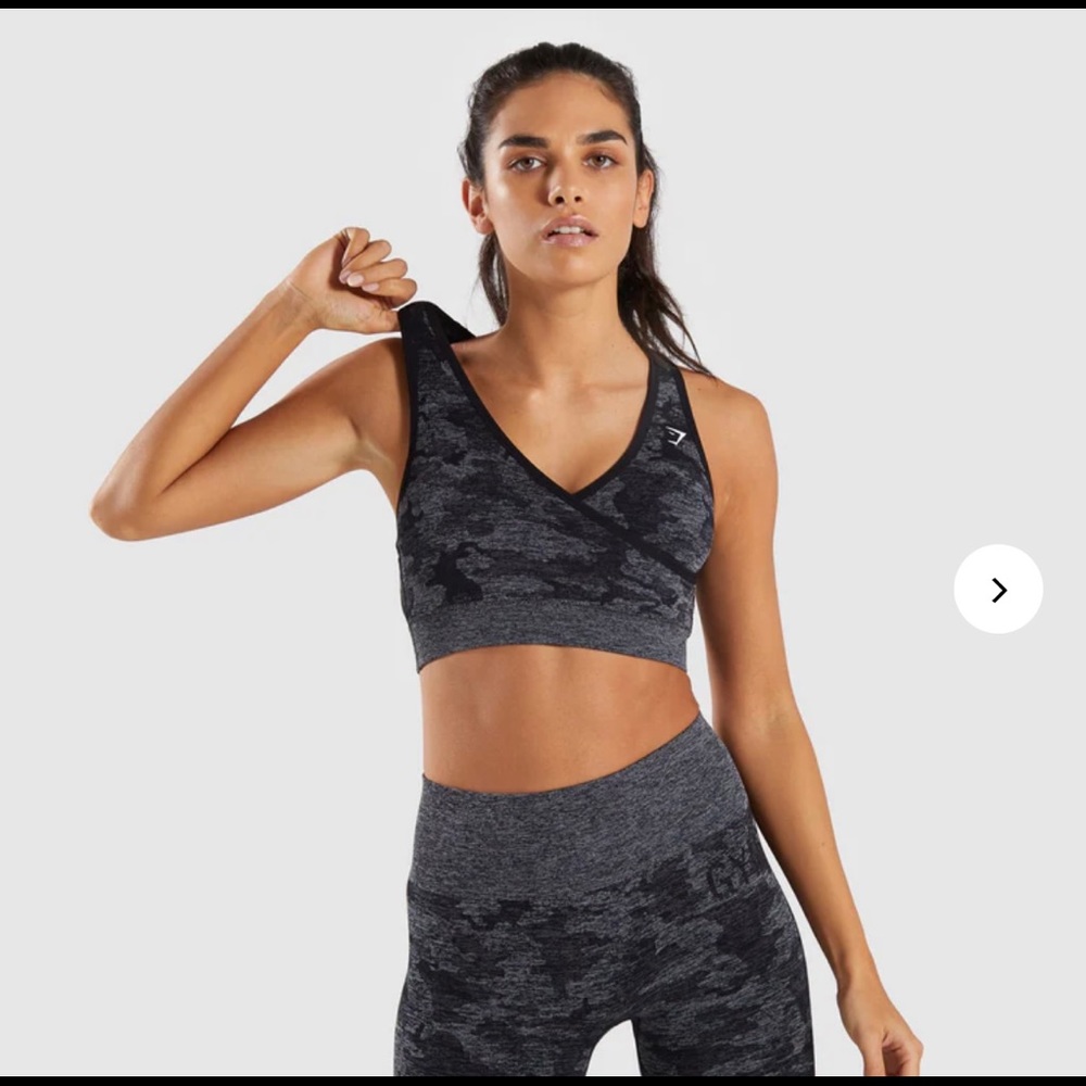 GYMSHARK ADAPT CAMO SEAMLESS SPORTS BRA